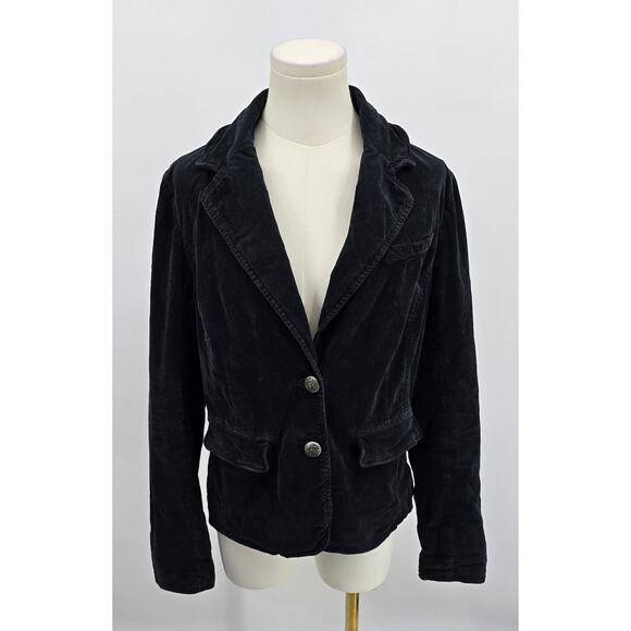 Free People Black Corduroy Byron Blazer Jacket - Picture 1 of 6